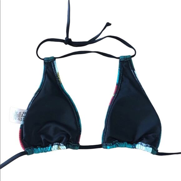 Five-O tropical anthurium triangle bikini top small - Picture 3 of 9